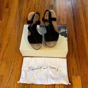 Elizabeth and James Suede Harp Sandal